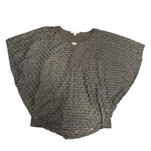 Studio Works Dark Gray Women's Textured Blouse